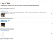 Tablet Screenshot of pfarre-voels.net